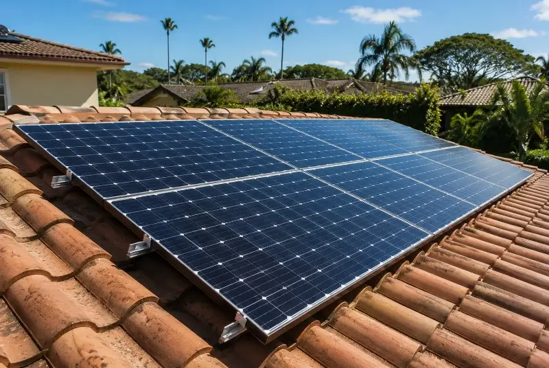 Installation de panneaux solaires à Lée